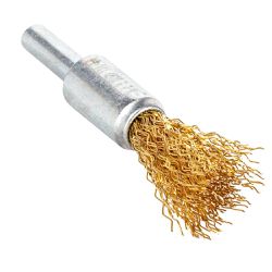 Escova de Aço Latonado tipo Pincel c/ Haste 1/2''x1/4'' (571,0010) - Graff Vintage