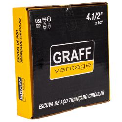 Escova de Aço Trançado Circular 4.1/2''x1/2'' (571,0017) - Graff Vantage
