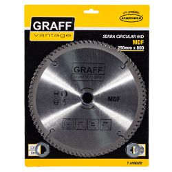 Serra Circular C/ Pastilha de Metal Duro P/ MDF 250mmX80D (581,0001) - Graff Vantage