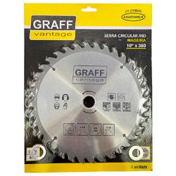 Serra Circular C/ Pastilha de Metal Duro P/ Madeira 10''x36D (579,0010) - Graff Vantage 
