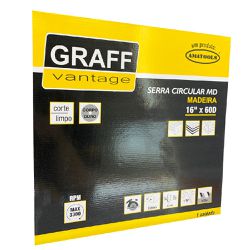 Serra Circular C/ Pastilha de Metal Duro P/ Madeira 16''x60D (579,0026) - Graff Vantage 