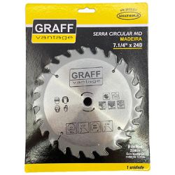 Serra Circular C/ Pastilha de Metal Duro P/ Madeira 7.1/4''x24D (579,0003) - Graff Vantage 