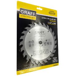 Serra Circular C/ Pastilha de Metal Duro P/ Madeira 7.1/4''x24D (579,0003) - Graff Vantage 