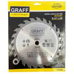 Serra Circular C/ Pastilha de Metal Duro P/ Madeira 9.1/4''x24D (579,0006) - Graff Vantage 