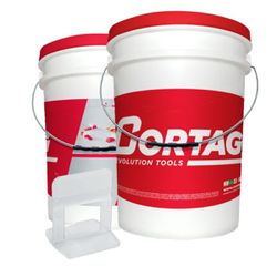 Espaçador Nivelador ST 2mm C/ 900 pçs Balde (62702) - Cortag
