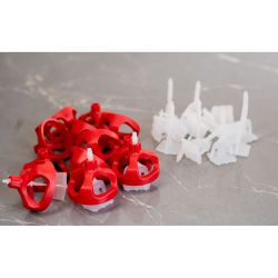 Kit Porca Niveladora Easy Spin 50und (62616) + Espaçador Easy Spin 1,5mm 50und (62598) - Cortag