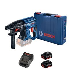 Martelete rompedor Bosch GBH 180-LI Brushless 18V 2 baterias em maleta