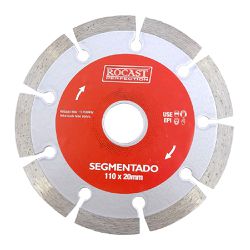 Kit Disco Diamantado Segmentado - Turbo - Liso C/ 3 pçs (34,0018) - Rocast 