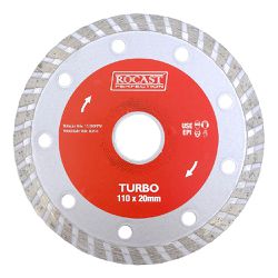 Kit Disco Diamantado Segmentado - Turbo - Liso C/ 3 pçs (34,0018) - Rocast 