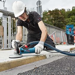 Lixadeira para concreto Bosch GBR 15 CA 1500W 220V, em maleta