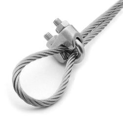 Kit Clips Grampo Para Cabo de Aço 1/4'' 1,0003 (Com 25 Unidades) - Nord 