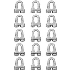 Kit Clips Grampo Para Cabo de Aço 5/8" 1,0007 (Com 15 unidades) - Nord