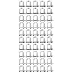 Kit Manilha Reta Para Cabo De Aço 1/4'' 2,0002 (Com 50 Unidades) - Nord