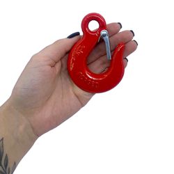 Kit Gancho De Aço Com Olhal E Trava 800kg 1/4'' - 5,0001 (Com 5 Unidades) - Nord 