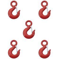 Kit Gancho De Aço Com Olhal E Trava 800kg 1/4'' - 5,0001 (Com 5 Unidades) - Nord 