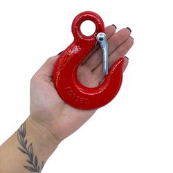 Gancho de Aço Com Olhal e Trava 1500kg 3/8'' (5,0003) - Nord 