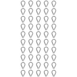 Kit Sapatilha Para Cabo De Aço 1/8'' - 8,0001 (Com 50 Unidades) - Nord 