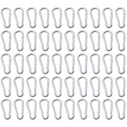 Kit Mosquetão Com Trava 5 x 50 Mm - 10,0002 (Com 50 Unidades) - Nord
