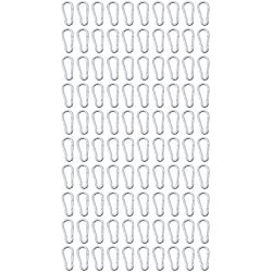 Kit Mosquetão Com Trava 5 x 50 Mm - 10,0002 (Com 100 Unidades) - Nord