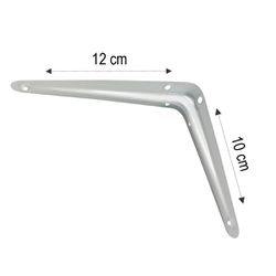 Kit Suporte De Prateleira - Cantoneira - 10 X 12 Cm 47,0001 (Com 10 Unidades) - Nord