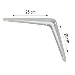 Kit Suporte De Prateleira - Cantoneira - 20 X 25 Cm 47,0003 (Com 2 Unidades) - Nord