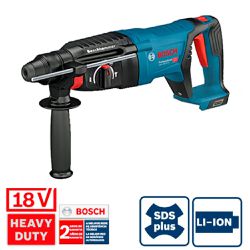 Martelo Perfurador 18V Sem Fio Com Carregador e 2 Baterias (GBH 18V-26D) - Bosch 