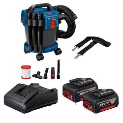 Aspirador de Pó 18V Sem Fio Com Carregador e 2 Baterias (GAS 18V-10L) - Bosch
