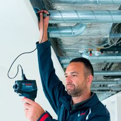 Termômetro infravermelho Bosch GIS 1000 C até 1000 ºC com Bluetooth