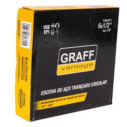 Escova de Aço Trançado Circular 6''x1/2'' (571,0018) - Graff Vantage
