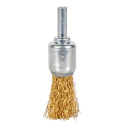 Escova de Aço Latonado tipo Pincel c/ Haste 3/4''x1/4'' (571,0012) - Graff Vintage