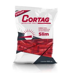 Cunha Para Nivelamento de Pisos Com 100 Unidades SLIM (61538) - Cortag