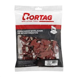 Espaçador Para Nivelador 1,5mm Com 50 Unidades ECO (62407) - Cortag