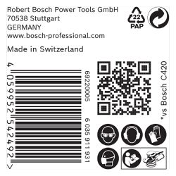 Disco de lixa Bosch EXPERT C470 125mm G100, 50 peças