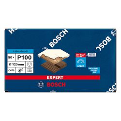 Disco de lixa Bosch EXPERT C470 125mm G100, 50 peças