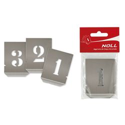 Jogo Algarismo Chapa Vazada 25mm - 10 Peças (136,0012) - Noll