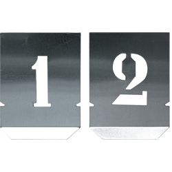 Jogo Algarismo Chapa Vazada 50mm - 10 Peças (136,0003) - Noll