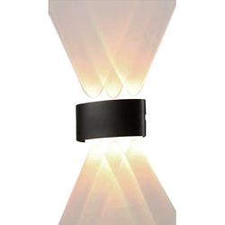 Arandela Preta Para Parede Externa/Interna LED 6W - 4000k / Bivolt (520,0031) - Noll LED