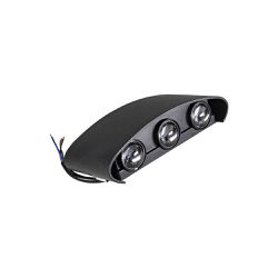 Arandela Preta Para Parede Externa/Interna LED 6W - 4000k / Bivolt (520,0031) - Noll LED