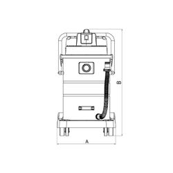 Aspirador de Sólidos e Líquidos 1400W 50 Litros - Tramontina PRO 