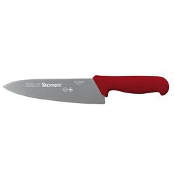 Faca de Carne Para Refile de Mesa Lâmina Triangular Larga 8'' Com Cabo Vermelho (BKR301-8) - Starrett