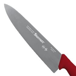 Faca de Carne Para Refile de Mesa Lâmina Triangular Larga 10'' Com Cabo Vermelho (BKR301-10) - Starrett