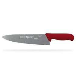 Faca de Carne Para Refile de Mesa Lâmina Triangular Larga 10'' Com Cabo Vermelho (BKR301-10) - Starrett