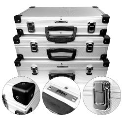 Kit Com 3 Maletas Em Alumínio para Ferramentas (sem Chave) - Ritec