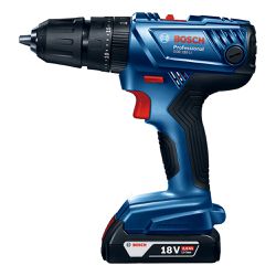 Parafusadeira Furadeira Bosch GSB 180-LI 18V 2B, maleta e ac