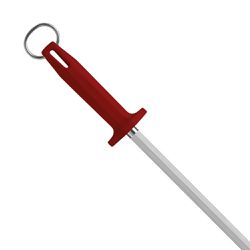 Chaira Haste Estriada Com Cabo Vermelho 10'' / 25cm (BKR407-10) - Starrett