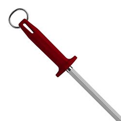 Chaira Haste Estriada Com Cabo Vermelho 12'' / 30cm (BKR407-12) - Starrett
