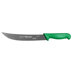 Faca de Carne Para Refile Aéreo Lâmina Curvada Larga 10'' Com Cabo Verde (BKG205-10) - Starrett