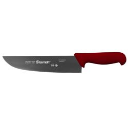 Faca de Carne Para Refile de Mesa Lâmina Reta Larga 10'' Com Cabo Vermelho (BKR303-10) - Starrett