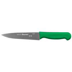 Faca de Carne Para Refile de Mesa Lâmina Triangular Estreita 6'' Com Cabo Verde (BKG302-6) - Starrett