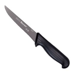Faca de Desossa Lâmina Reta Larga 6'' Com Cabo Preto (BKB103-6) - Starrett